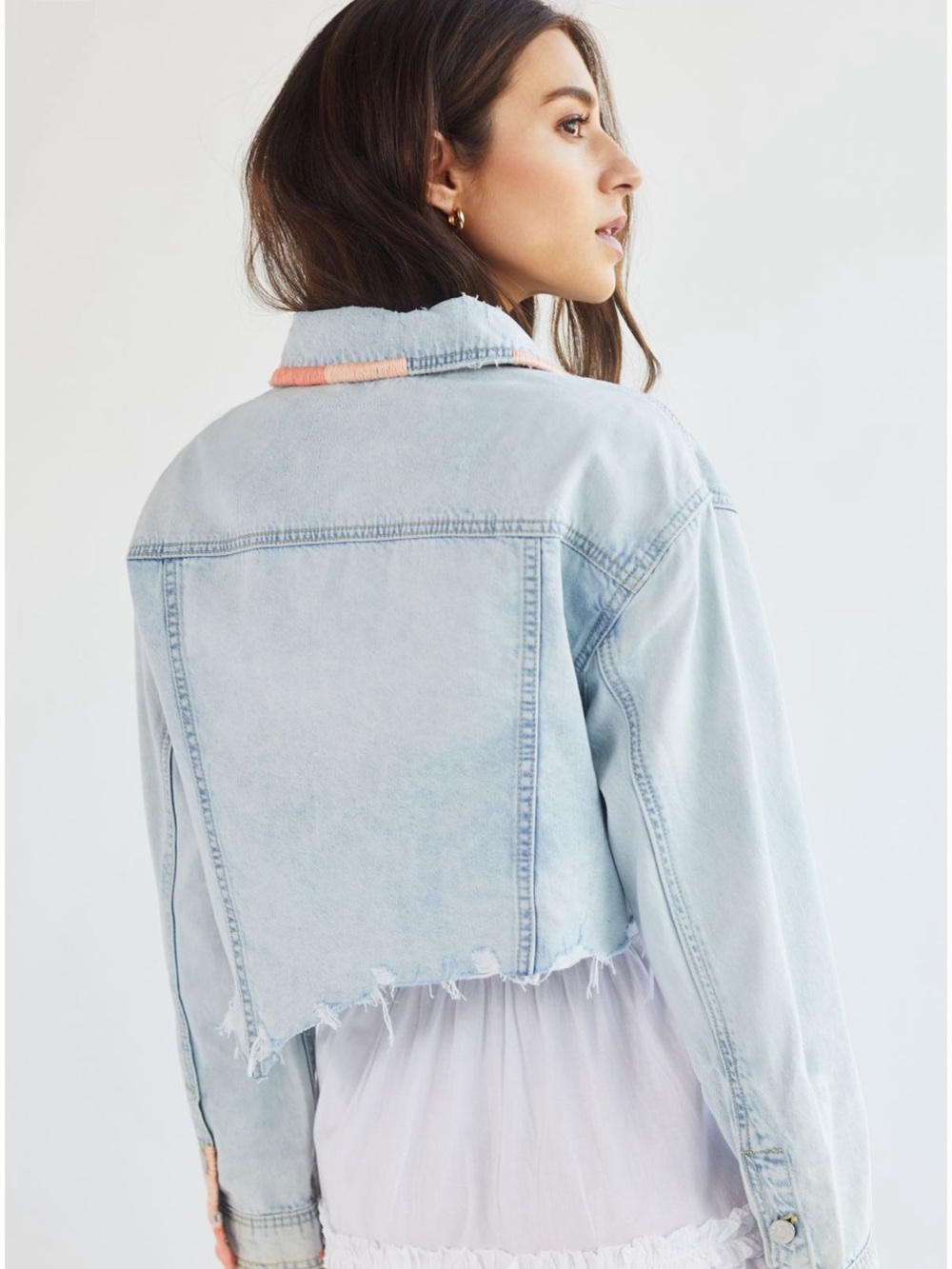 Pilcro Ultra Crop Trucker Jacket - Picture 2 of 4
